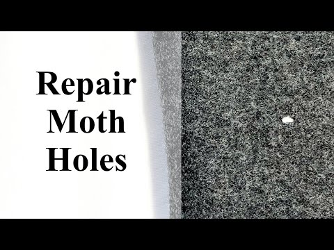 How to Repair  Moth Holes with Felting Wool | Needle Felting