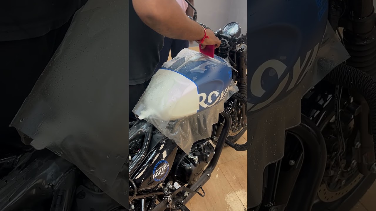 Hunter 350 protected with paint protection film.