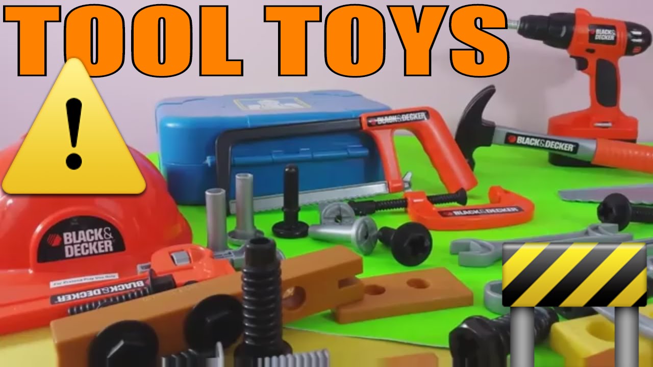 Kids Video Compilation Toy Tool Set Black and Decker Bob the