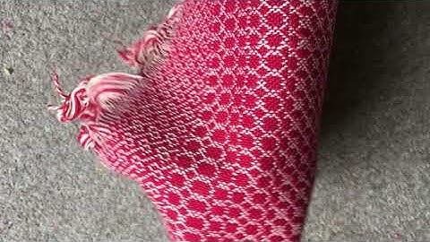 Drape of overshot patterned doubleweave