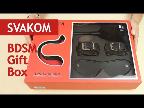 SVAKOM: BDSM Gift Box - подарочный набор с интерактивной игрушкой и БДСМ аксессуарами