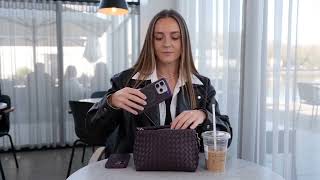 Luxury Glitter MagSafe iPhone Case 💜 Purple Frame Sparkle Cover screenshot 4