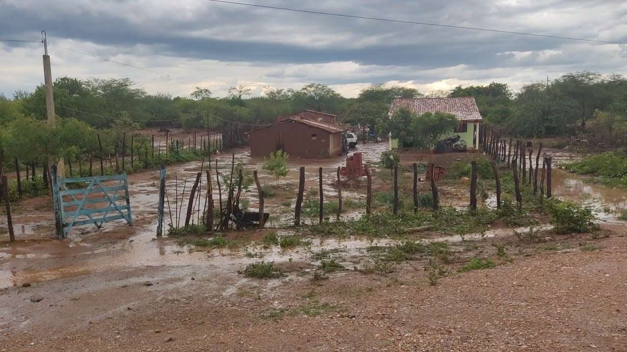 CHUVA FORTE NO SERTÃO NORDESTINO DE VERDEJANTE PERNAMBUCO