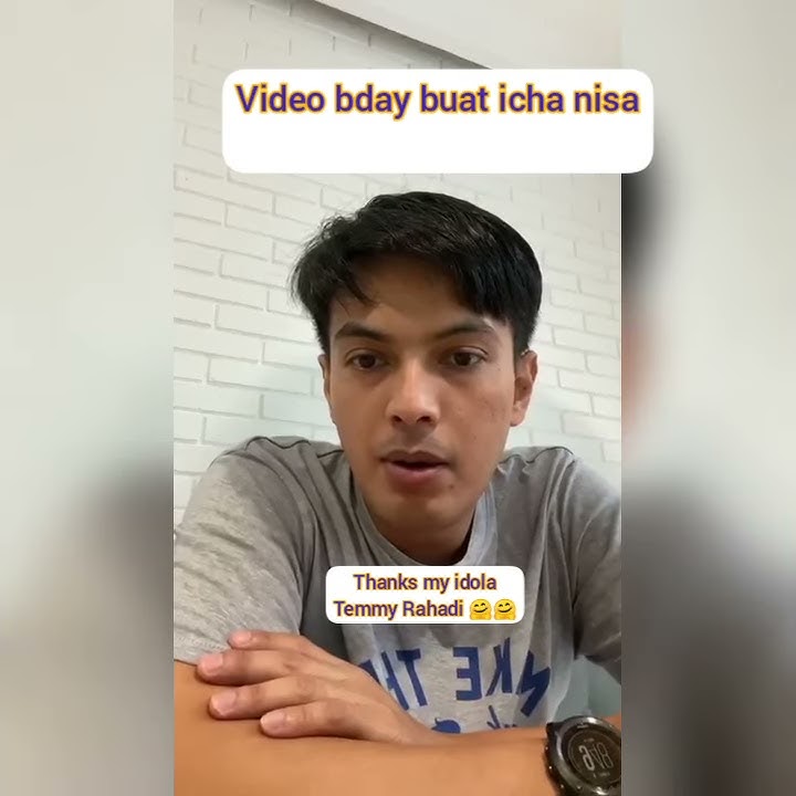 Temmy rahadi for birthday icha