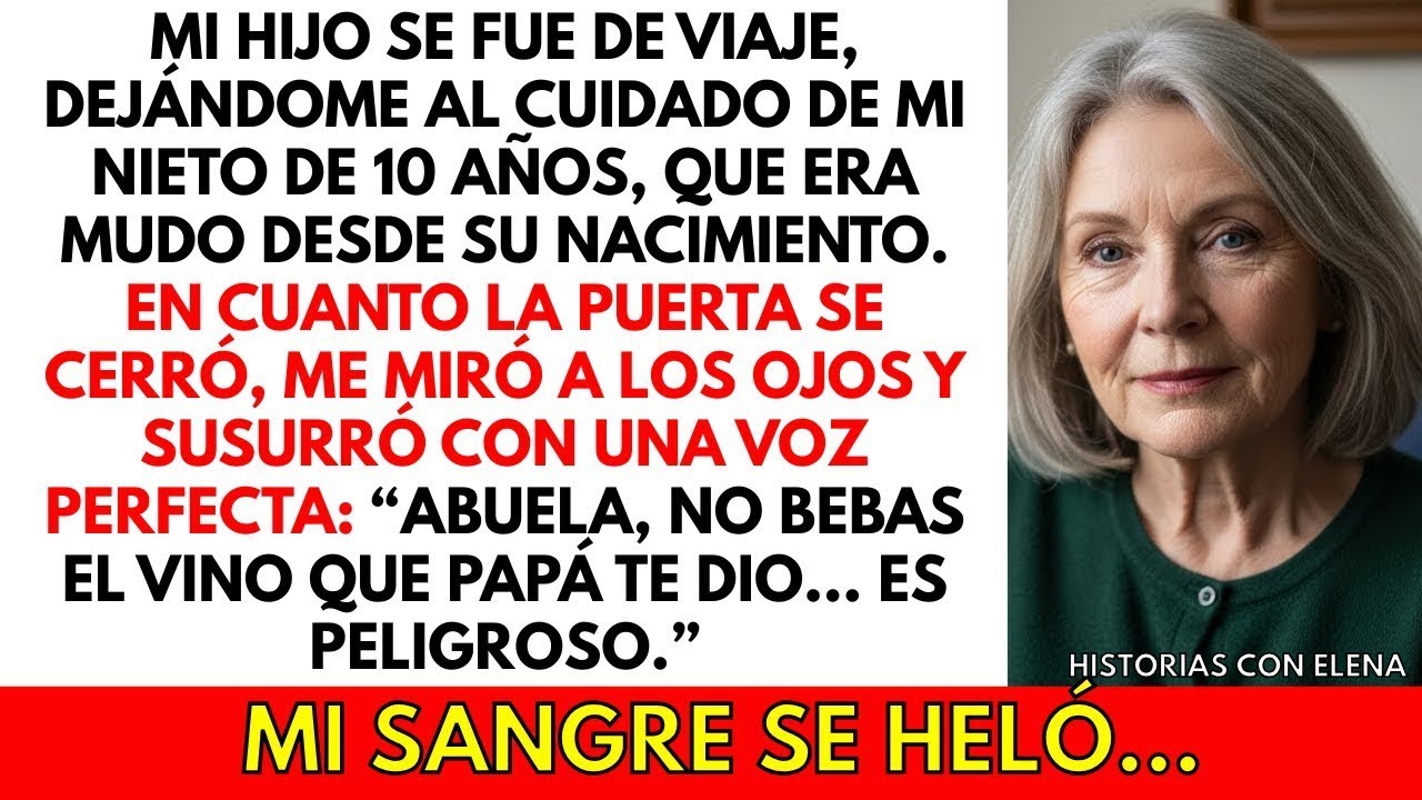 Mi nieto “mudo” habló por primera vez… y me advirtió que no bebiera el vino