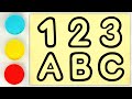 123abc sand painting and coloring