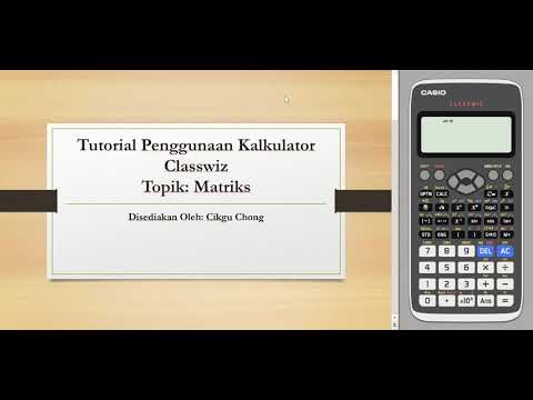 Video: Bagaimanakah anda mendarab matriks pada kalkulator grafik?