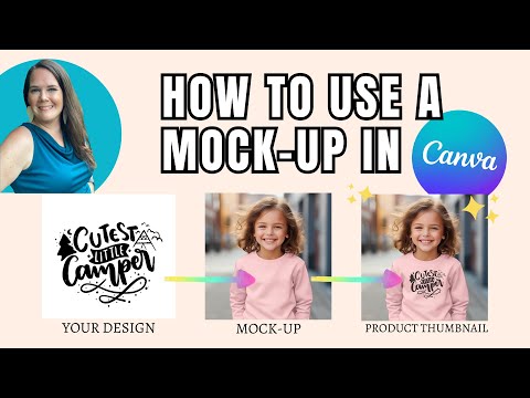How to use a mockup in Canva for Print on Demand Beginners (2024)