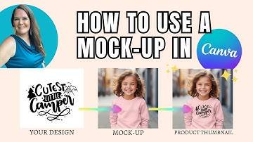 How to use a mockup in Canva for Print on Demand Beginners (2024)