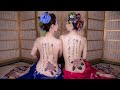 女体書道 Model : sui & Rin 『カフカの言葉』 Woman's body calligraphy