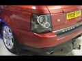 Our project Range Rover Sport gets a set of 2010 LED smoked rear lights !