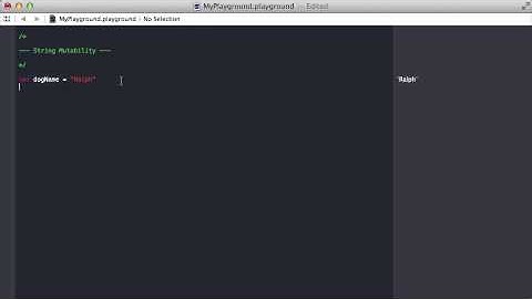 30. String Mutability | Swift Course on Udemy