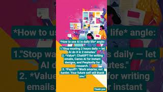 how to use AI in daily life angle #upscexam #sscexam #rrbexam #bankingexams #insuranceexam #ai