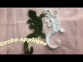 HOW TO CROCHET EASY GECKO LIZARD APPLIQUE IN 20 MINUTES 