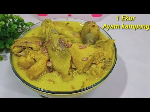 Bahan Masakan RESEP OPOR AYAM KAMPUNG // GURIH,DENGAN BUMBU REMPAH ASLI LENGKAP / MENU LEBARAN Yang Nikmat