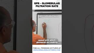 GFR Glomerular Filtration Rate  #drnajeeb #shortvideo #drnajeeblectures #gfr