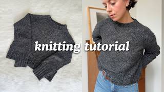 The Right Side In Sweater Knitting Tutorial | Full Knitting Pattern Walk Through