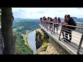 Sächsische Schweiz: Neue Basteiaussicht 4 Monate nach Eröffnung  (4k)