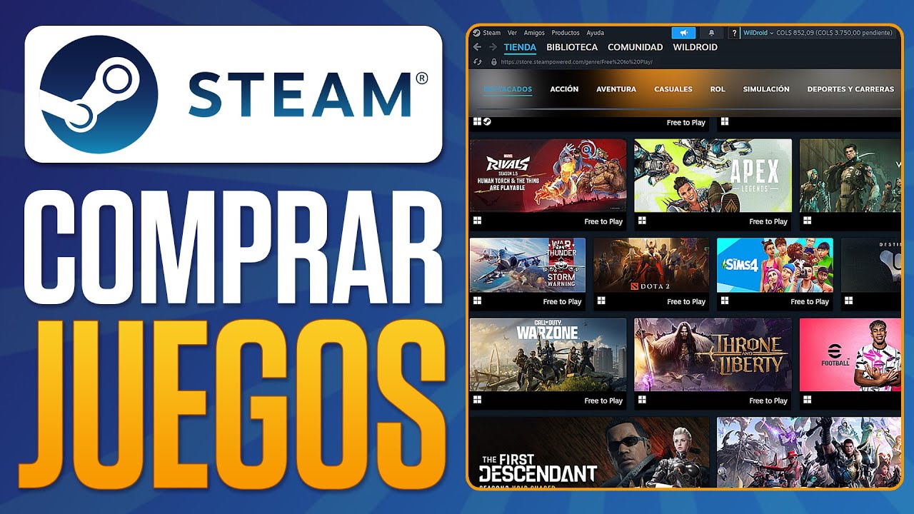 Cómo COMPRAR JUEGOS en STEAM (2026) Guia Completa - YouTube