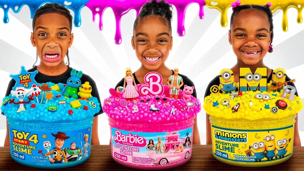MAKING GIANT FLUFFY SLIME WITH THE PRINCE FAMILY!