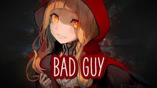 Nightcore - bad guy || Lyrics chords