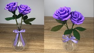 DIY Rose paper | ดอกกุหลาบกระดาษย่น | กุหลาบวาเลนไทน์ | MeeDee DIY