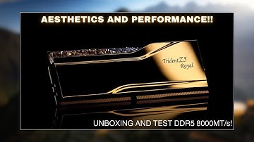 THE BEST DDR5 RAM 8000:PERFORMANCE and AESTHETIC (G.SKILL Trident Z5 Royal Series)