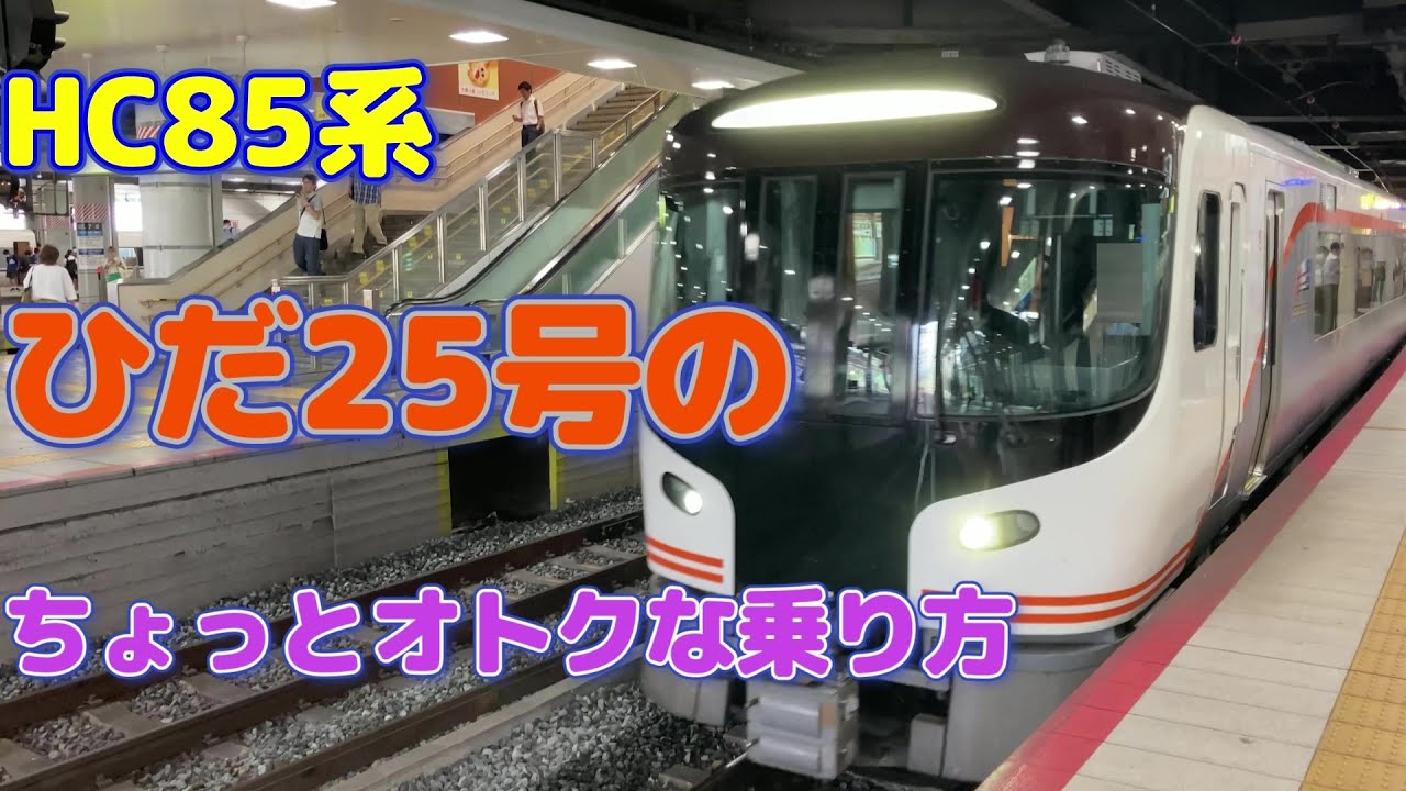 160km of Tokaido Line Travel] HC85 Series Hida Express No. 25
