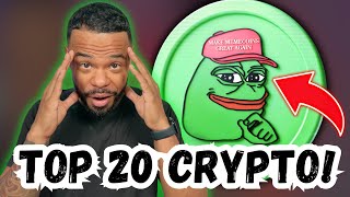 PEPE a top 20 Crypto! House passes first Crypto Bill!