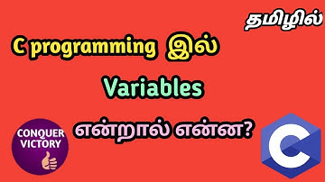 # 4 Variables in C Programming in Tamil