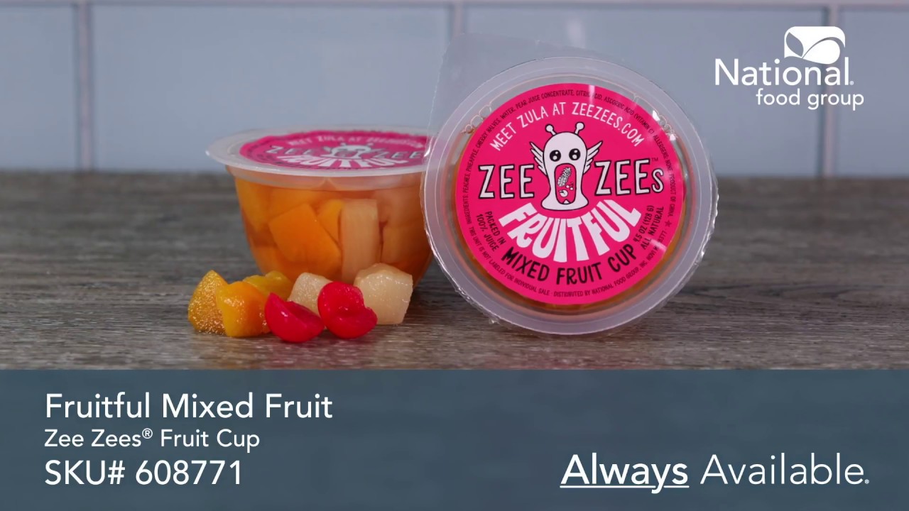 Zee Zees® Fruitful Diced Fruit Cup Item 608771 Always Available
