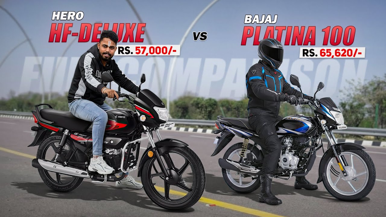 2026 Hero HF Deluxe Vs Bajaj Platina 100 🔥 Full Comparison | लेने से पहले जान लो! ⚠️
