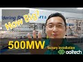 How big a 500mw solar panel production line