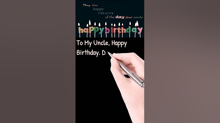 Heart Touching Birthday Wishes For Uncle #shorts