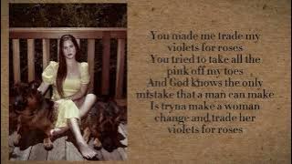 Lana Del Rey - Violets for Roses (Lyrics)