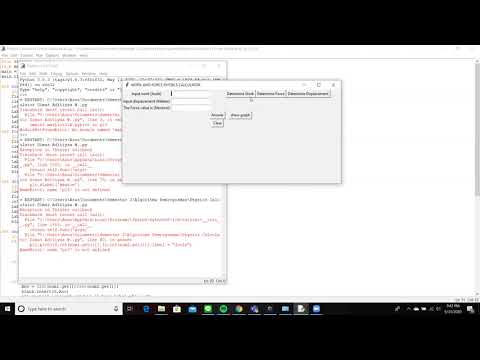 GUI Tkinter python simple programming (Physics Calculator Work and Force problems)