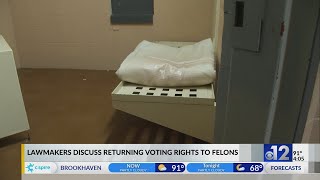 Mississippi lawmakers debate restoring voting rights for felons