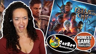 Baldur's Gate 3 REACTION - why is it so smoochy?? - trailers, carbot animation, honest game trailer