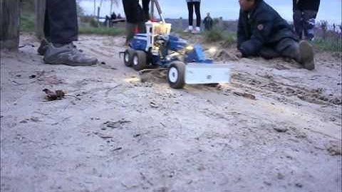 1:14.5 Scale Model 6x6 Motor Grader in Sandpit