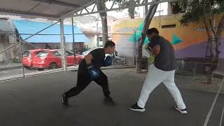 TEAM Lucky Romero La casa del boxeo con diamantito flores y Alejandro Mendez 