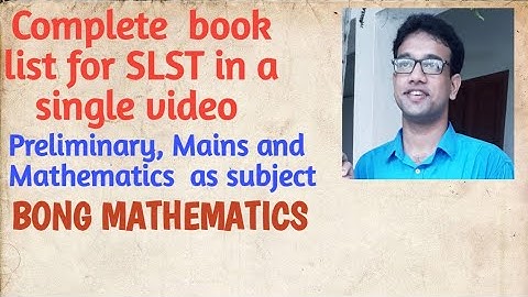 Complete book list for WBSLST preliminary, mains and subject (Mathematics )