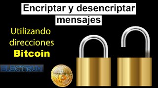 Encriptar y desencriptar mensajes utilizando direcciones de bitcoin y Electrum wallet screenshot 5