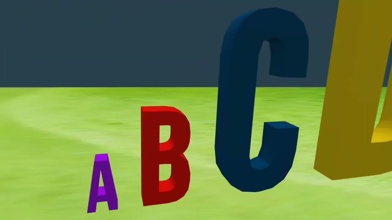 3D Alphabet | Growing Alphabet | Colourful Alphabet 