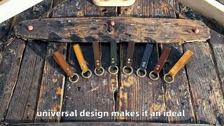 Vintage Compass Keychain Universal Simple Leather Case for Keys Keychain with Nautical Orientation screenshot 1