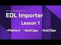 Lesson 1 revolutionize your vfx workflow with master the workflows edl importer