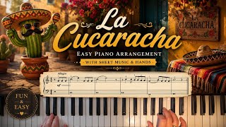 La Cucaracha – Easy Piano Tutorial | Traditional Mexican Folk Song | Sheet Music 