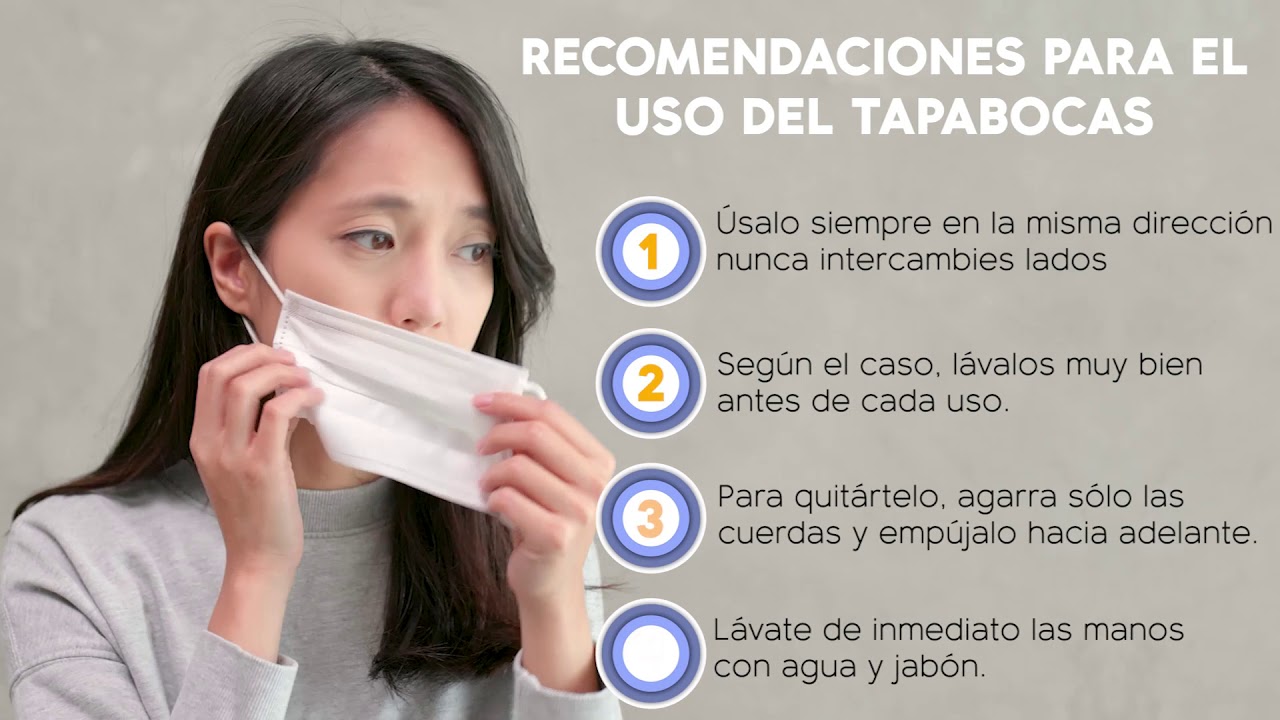 Recomendaciones para el uso del Tapabocas - YouTube