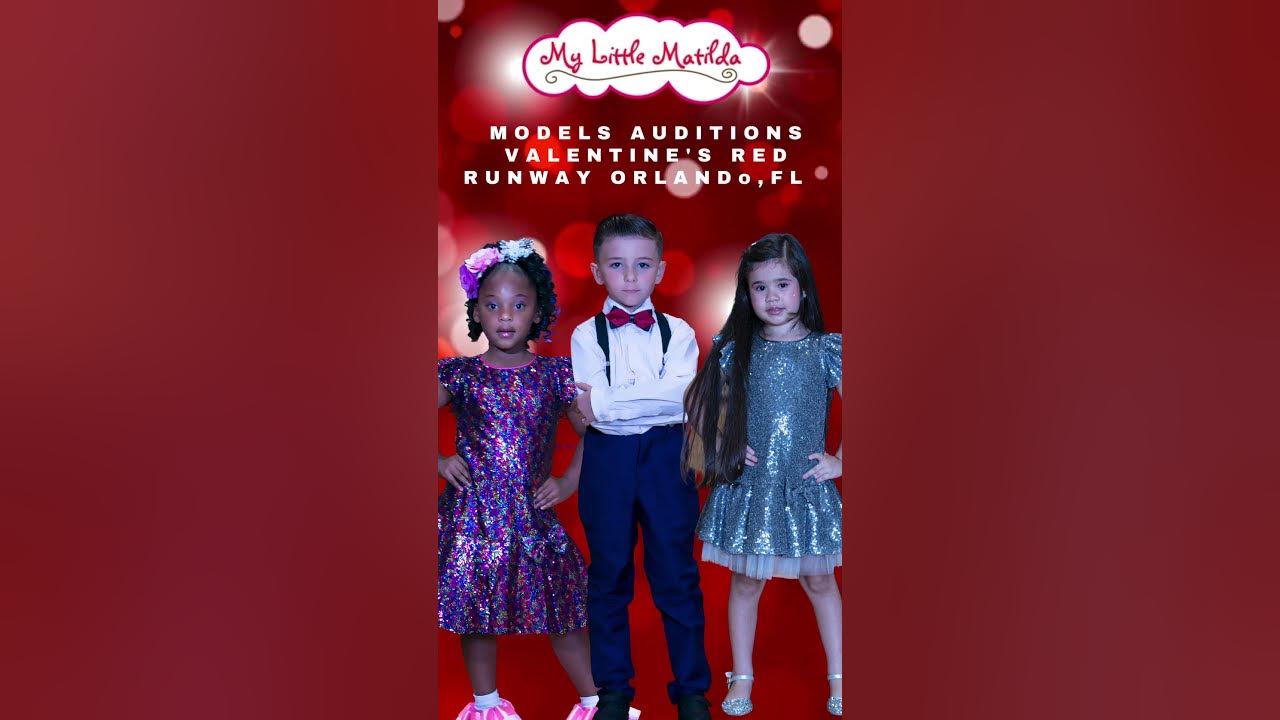 Model Auditions for Orlando Valentines Red Runway 2024 for Boys & girls