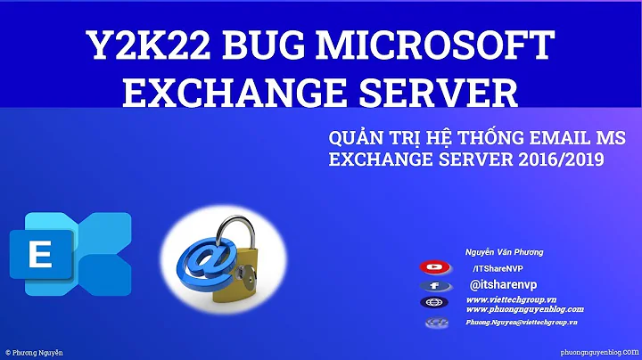 Sự Cố Y2K22 FIP FS Treo Email Queue EXCHANGE | Email Stuck in Transport Queues | Phương Nguyễn