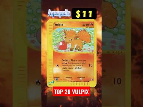 Top 20 Vulpix Most Expensive Cards #shorts #vulpix #ninetales #pokemon #pokemoncards #fyp #daily